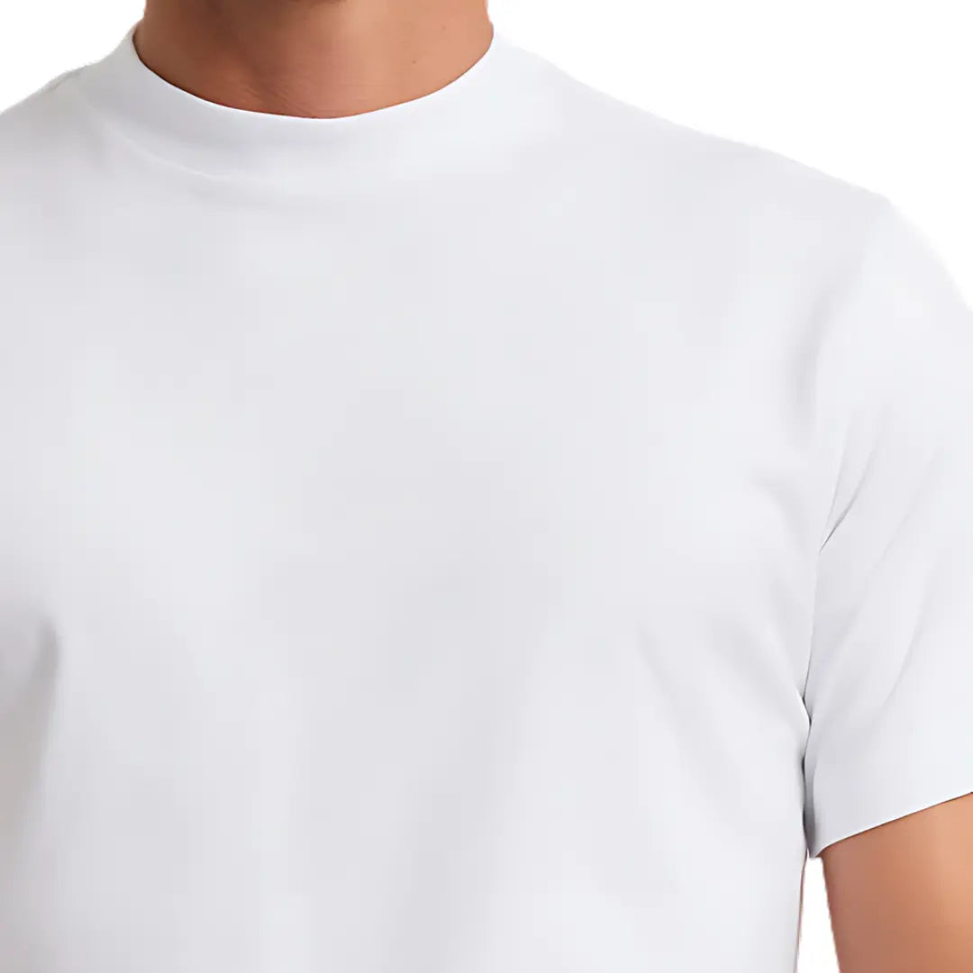 Kit 3 Camisetas MC10 100% Algodão 30.1 Cor Branca