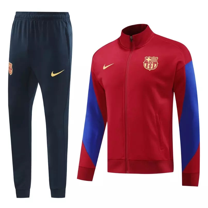 Conjunto Agasalho Barcelona 2024 Pré-Jogo Masculino
