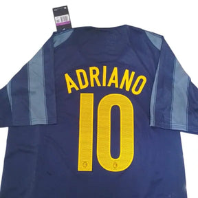 Camisa Inter de Milão 2004/05 Away - #10 ADRIANO - Tamanho XGG (2XL)