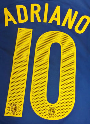 Camisa Inter de Milão 2004/05 Away - #10 ADRIANO - Tamanho XGG (2XL)