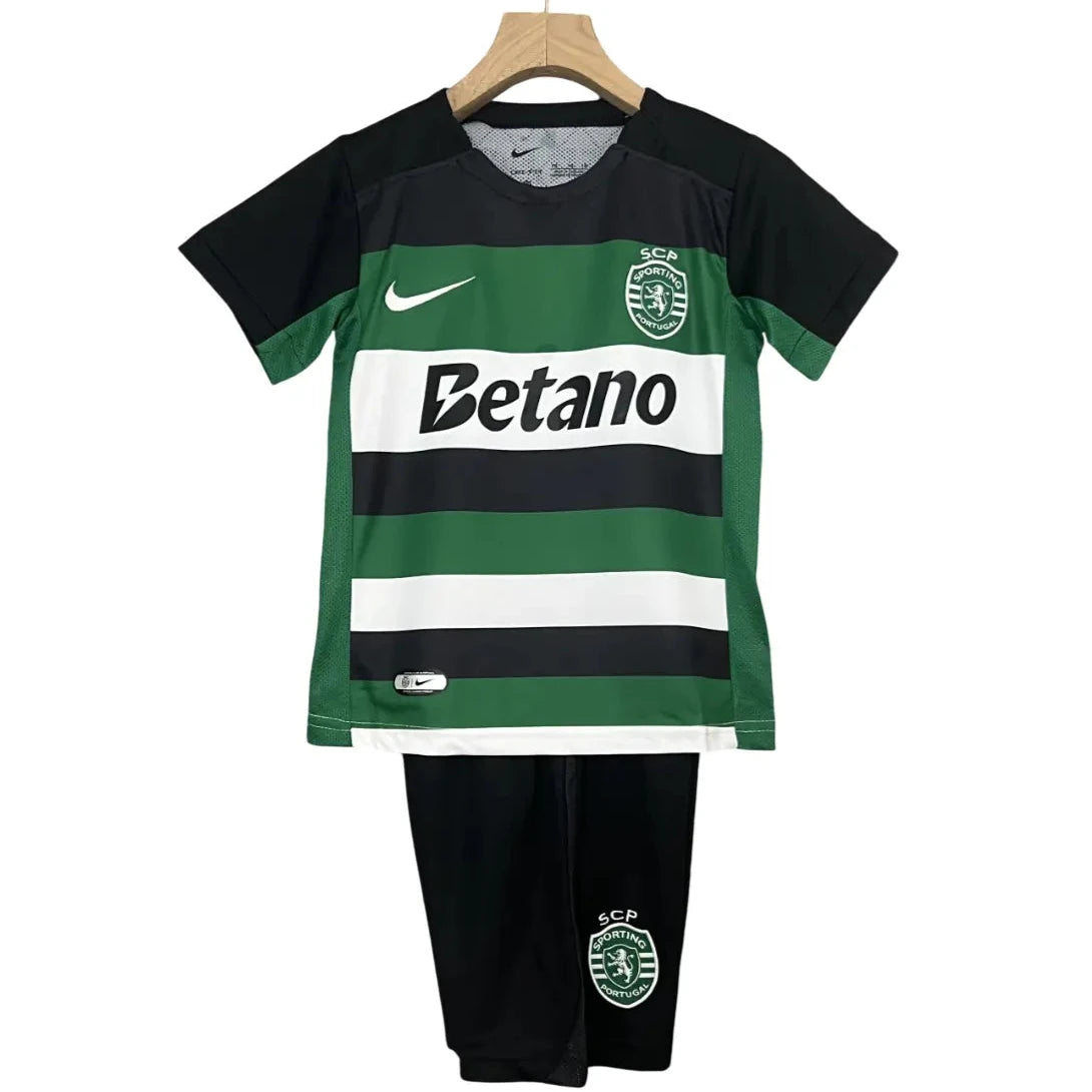 Camisa Sporting 2024/25 Home - Kit Torcedor Infantil