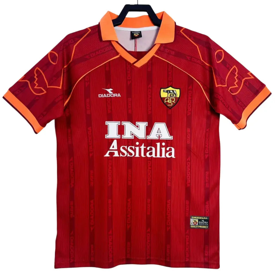 Camisa Roma 1999/00 Home - Masculina