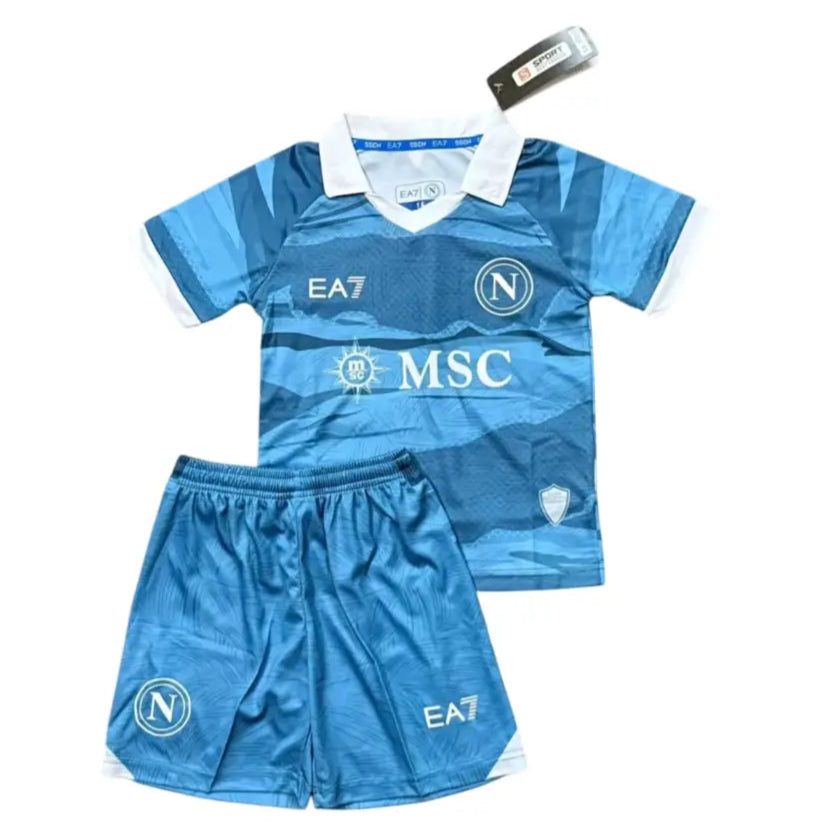 Camisa Napoli 2024/25 Fourth - Partenope Jersey - Kit Torcedor Infantil