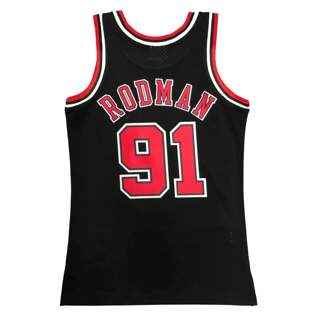 Regata NBA Chicago Bulls #91 Dennis Rodman 1997/98 Preta – Mitchell & Ness Alternate Swingman