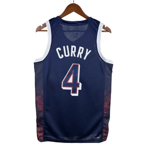 Regata Basquete Estados Unidos USA 2024 #4 Curry