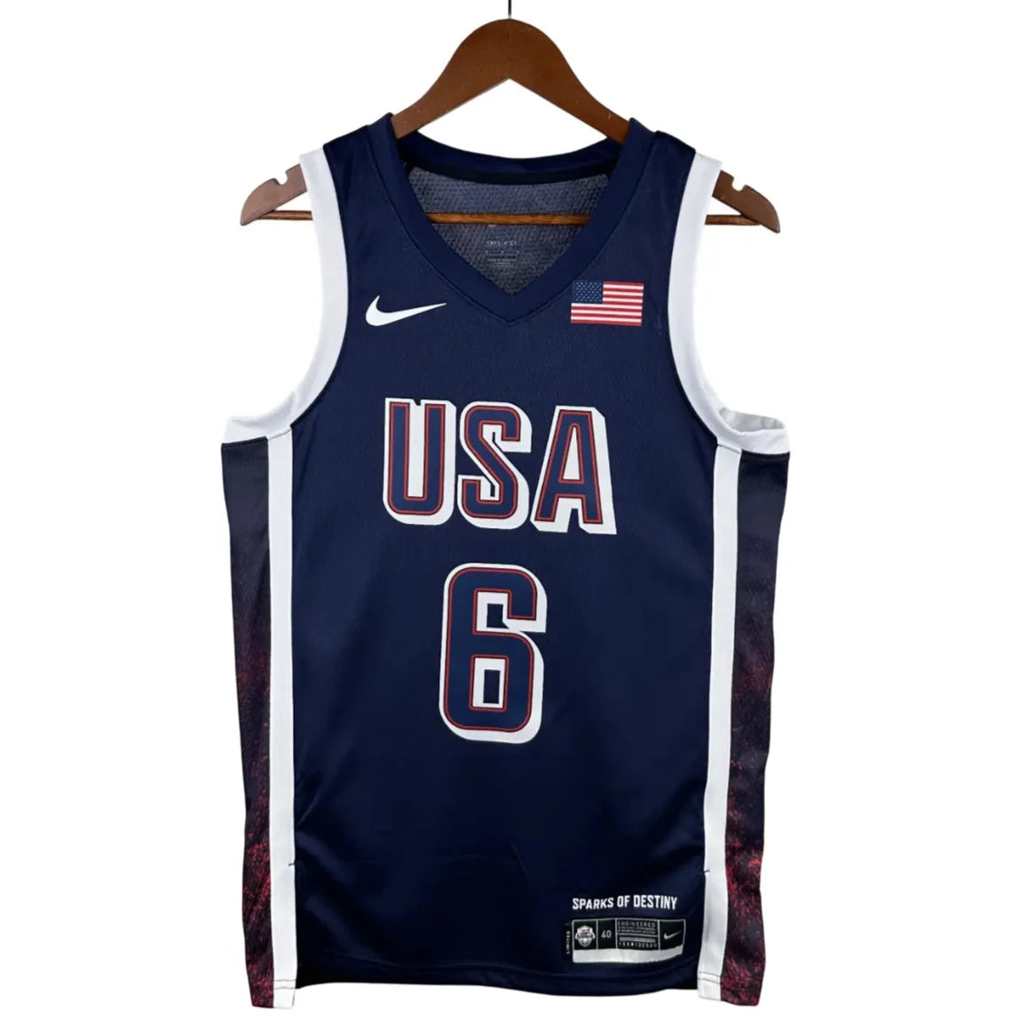 Regata Basquete Estados Unidos USA 2024 #6 Lebron James