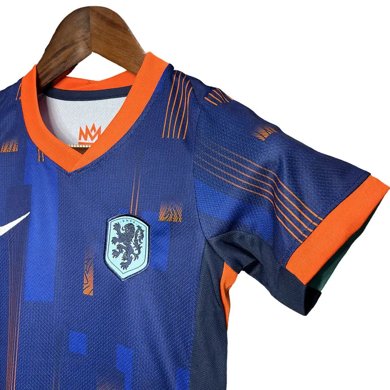 Camisa Seleção Holanda 2024/25 Away - Kit Torcedor Infantil