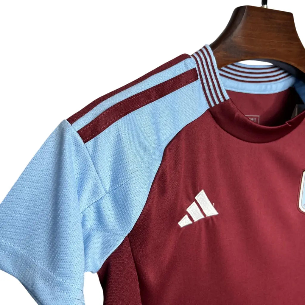 Camisa Aston Villa 2024/25 Home - Kit Torcedor Infantil