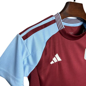 Camisa Aston Villa 2024/25 Home - Kit Torcedor Infantil