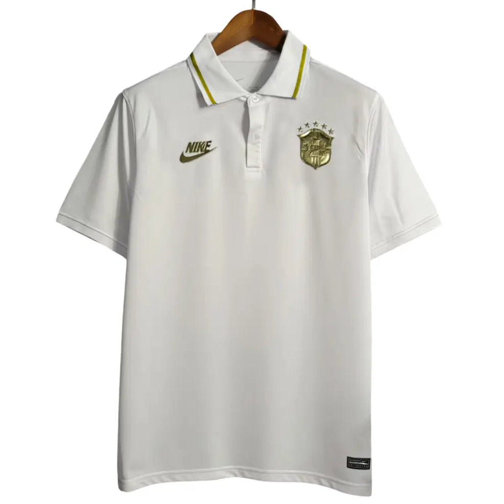 Camisa Polo Brasil Golden Brazuka - Masculina