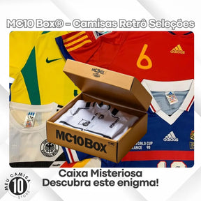 Caixa Misteriosa MC10 Box® - Camisas Retrô Seleções