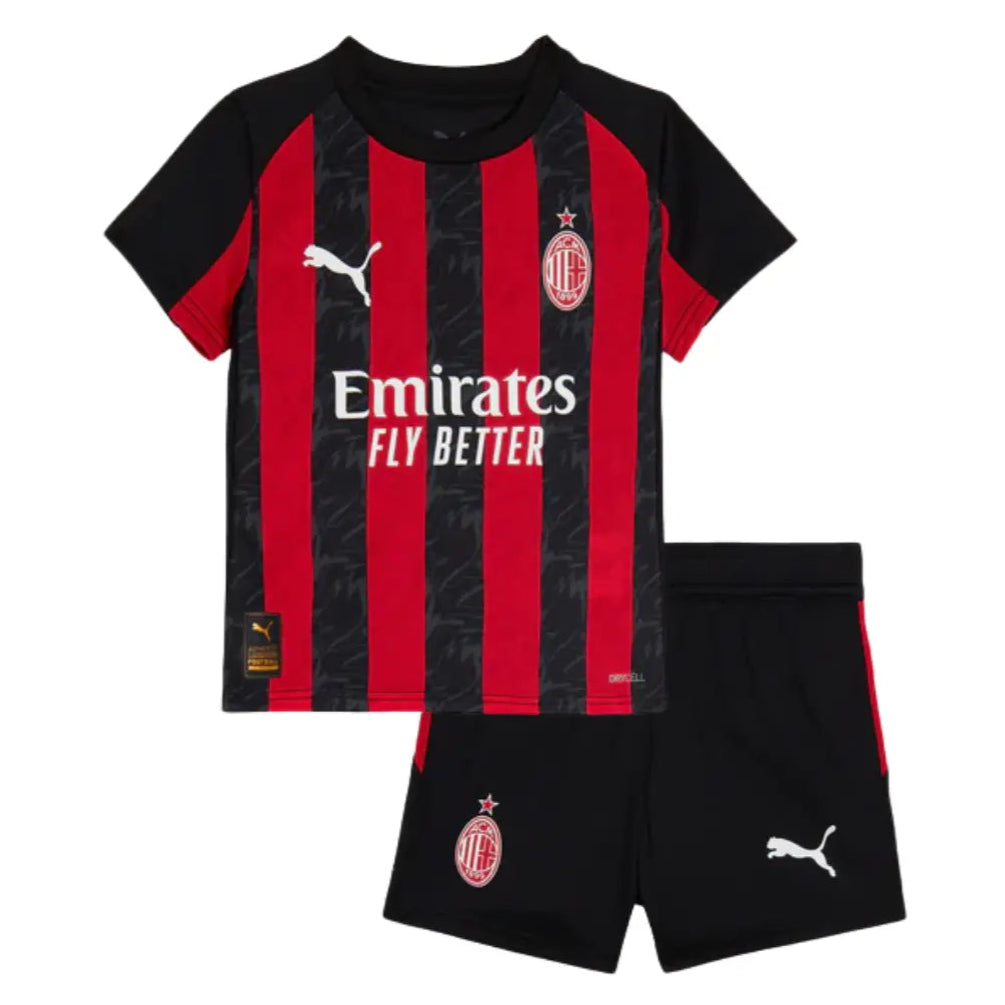 Camisa Milan 2025/26 Home - Kit Torcedor Infantil