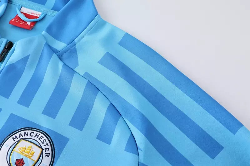 Conjunto Agasalho Manchester City 22/23 Pré-Jogo Masculino