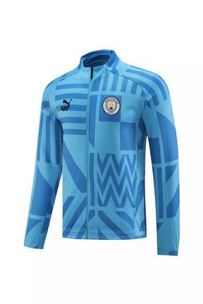 Conjunto Agasalho Manchester City 22/23 Pré-Jogo Masculino