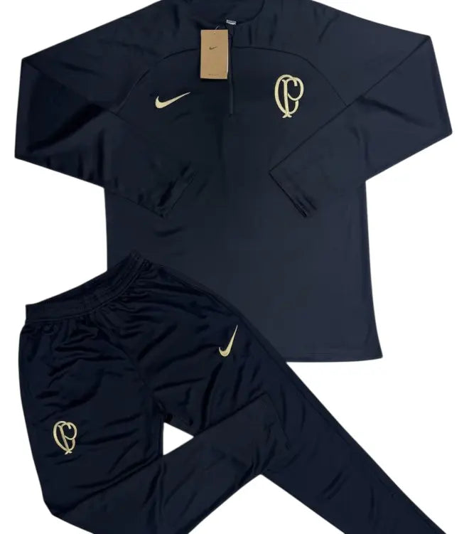 Conjunto de Treino Manga Longa Meio-Zíper Timão 2022 Strike