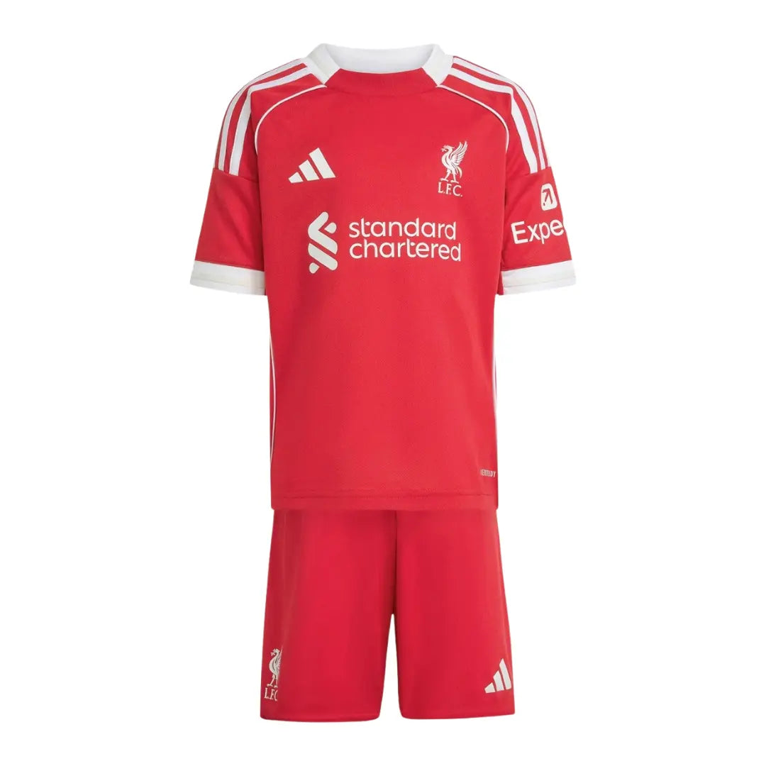 Camisa Liverpool 2025/26 Home - Kit Torcedor Infantil