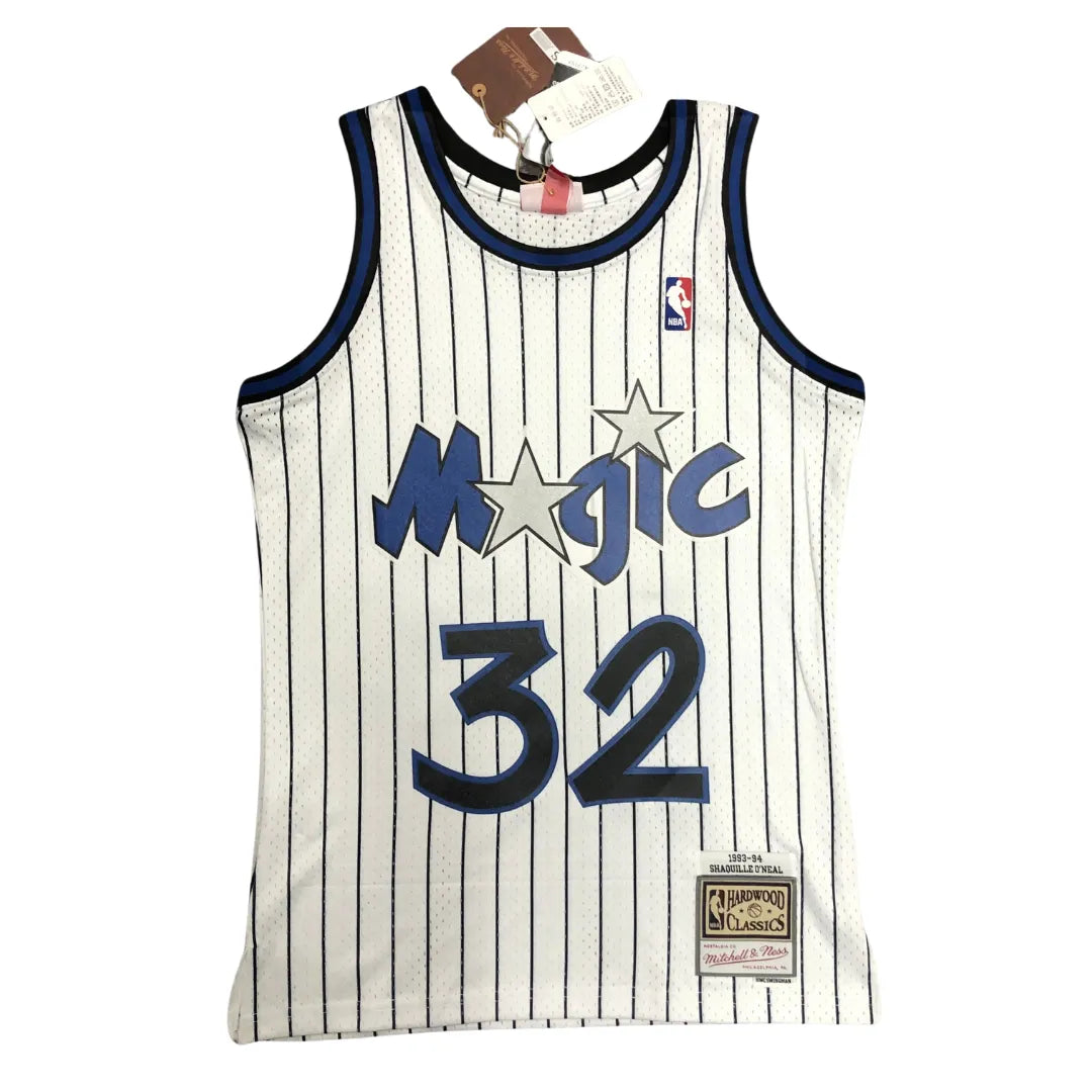 Regata NBA Orlando Magic #32 Shaquille O'Neal 1993/94 – Mitchell & Ness Silk Branca