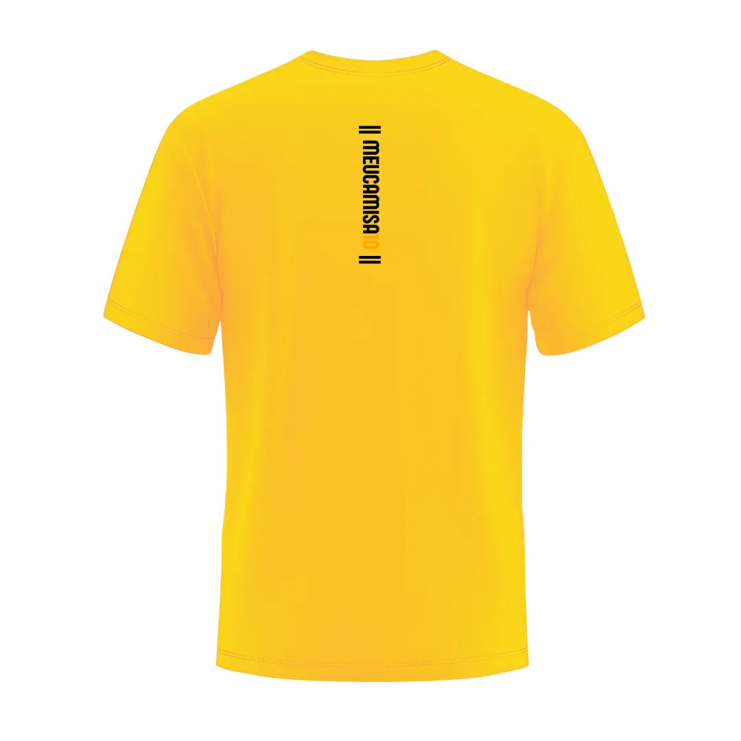 Camiseta MC10 Copa Rei do Futebol Amarelo 100% Algodão 30.1