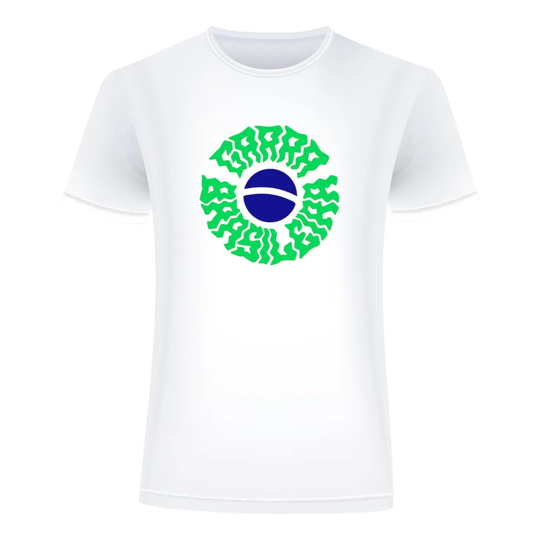 Camiseta MC10 Copa Garra Brasileira Branca 100% Algodão 30.1