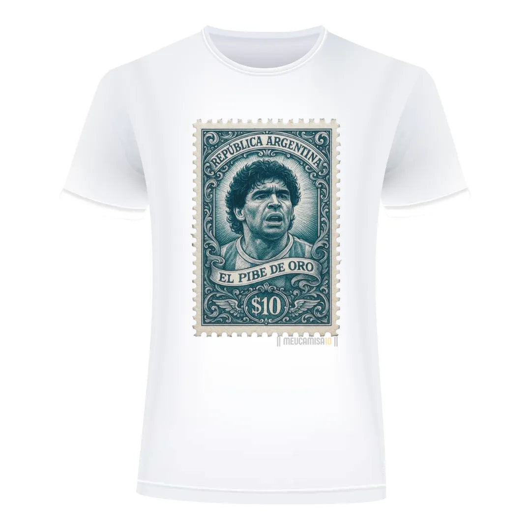 Camiseta MC10 Copa Selo Diego Branca 100% Algodão 30.1