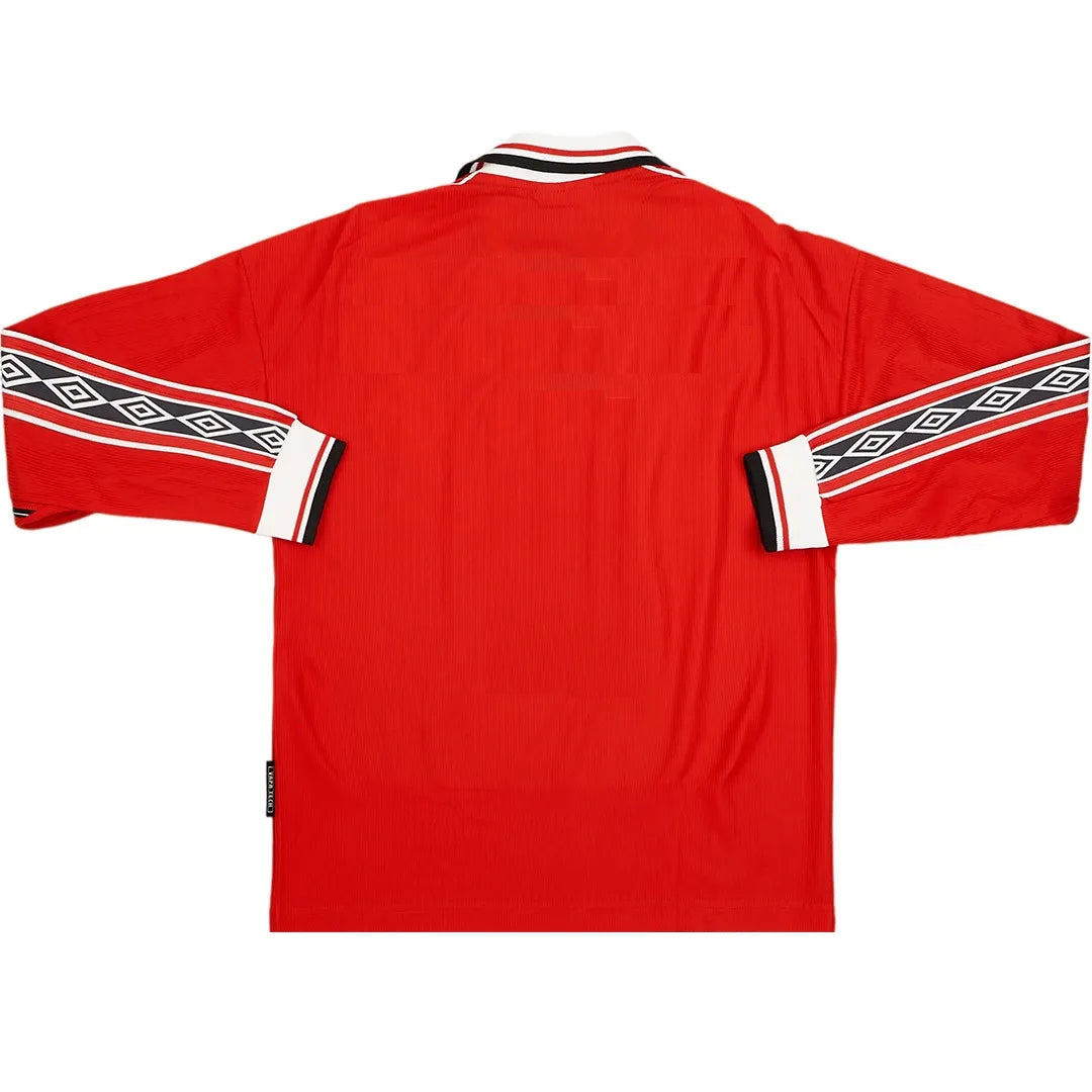 Camisa Manchester United 1998/99 Home - Manga Longa - Masculina