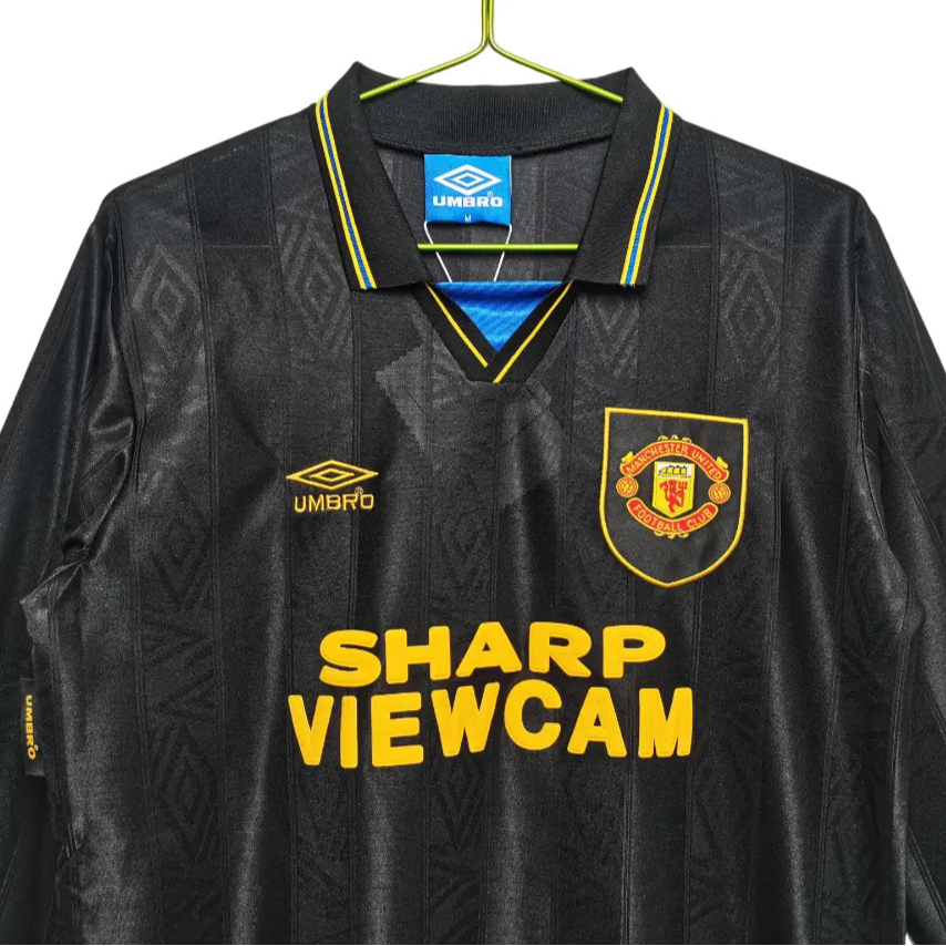 Camisa Manchester United 1993/94 Away - Manga Longa - Masculina