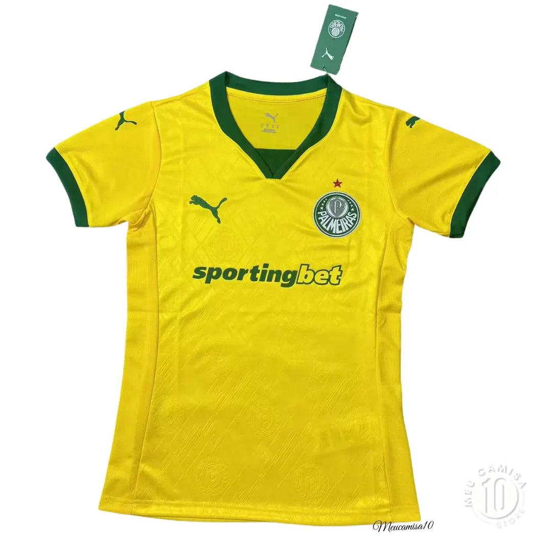 Camisa Palmeiras 2025 Third Amarela - Feminina