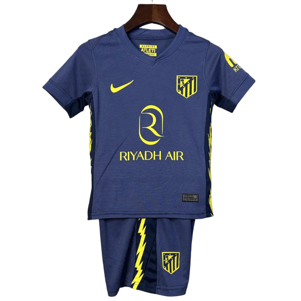 Camisa Atlético de Madrid 2025/26 Away - Kit Torcedor Infantil