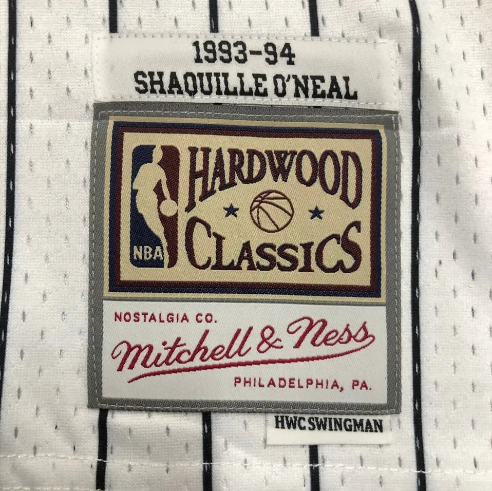 Regata NBA Orlando Magic #32 Shaquille O'Neal 1993/94 – Mitchell & Ness Silk Branca