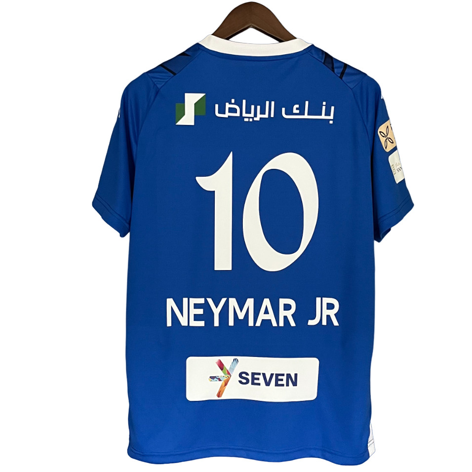 Camisa Al-Hilal 2023/24 Home Azul - #10 Neymar Jr. - Tamanho GG - Masculina